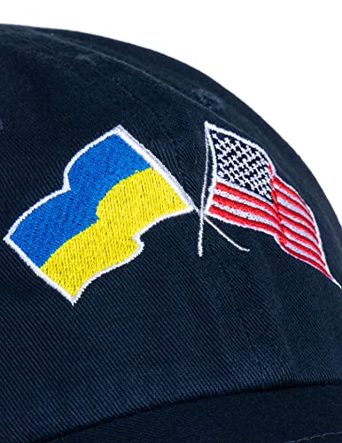 Image of Ann Arbor T-shirt Co. American Friendship Nations Flag Baseball Low Profile Dad Hat for Men Women