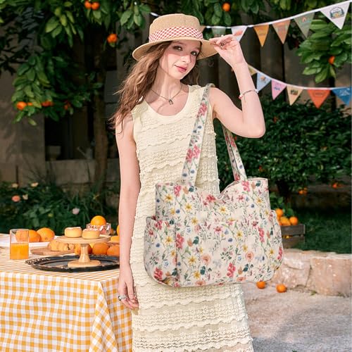 Corduroy Tote Bag for Women