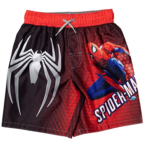Image of Marvel Boys' Swimwear 2-Piece Rashguard and Swim Trunks Set Toddler to Big Kid