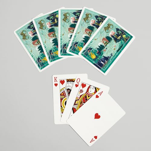 Mazo de cartas Poker Lake Life Collage 52 naipes miniatura 7