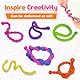 Bambebe 6 Pack Sensory Fidget Spielzeug für Kinder Kleinkinder: Silikon Sensorische Spielzeug für Autismus Kinder, Angst Relief Fidget Stress Spielzeug ADHS