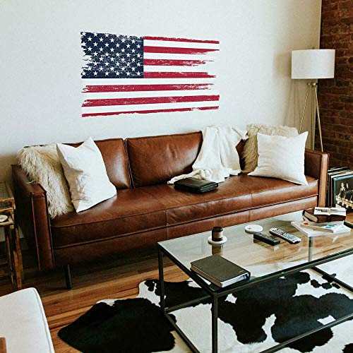 Roommates Rmk4661Gm Distressed American Flag Giant Peel And Stick Wall Decals #TOP1