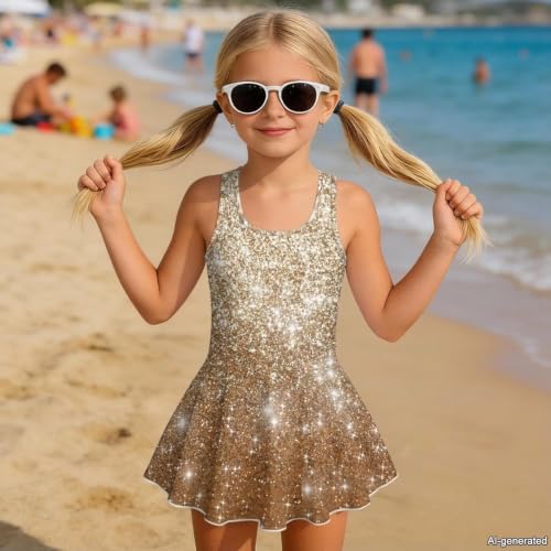 Image of KEIAHUAN Gymnastics Leotards for Girls Sleeveless Bodysuit Dance Leotards Performance Costume