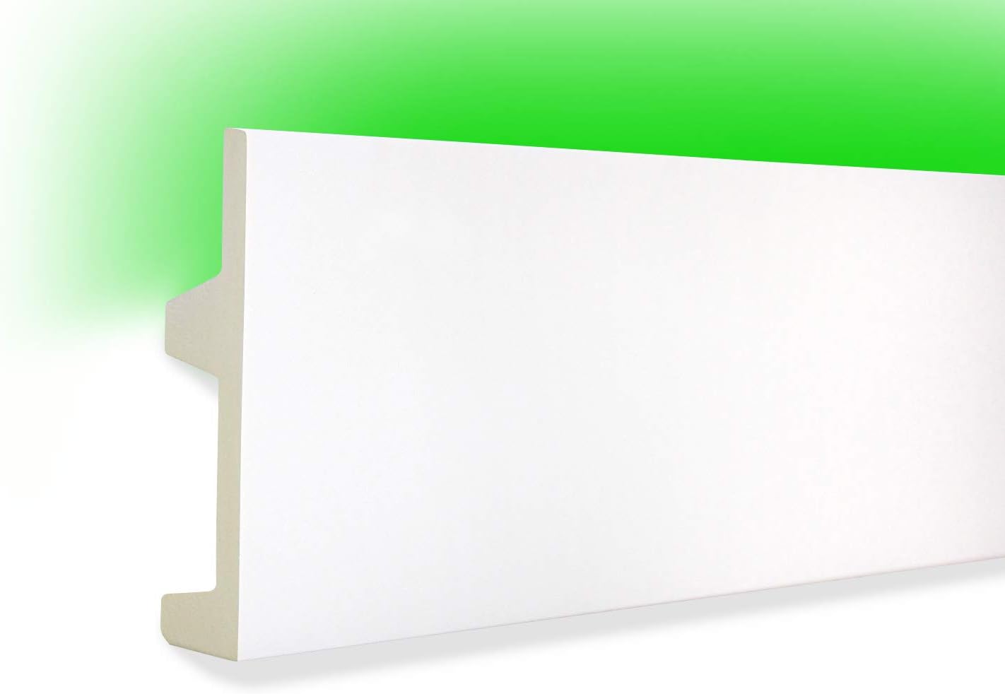2 Metre PU Plaster Profile Plaster Molding Strip Light LED Stucco 102x25mm, KF504