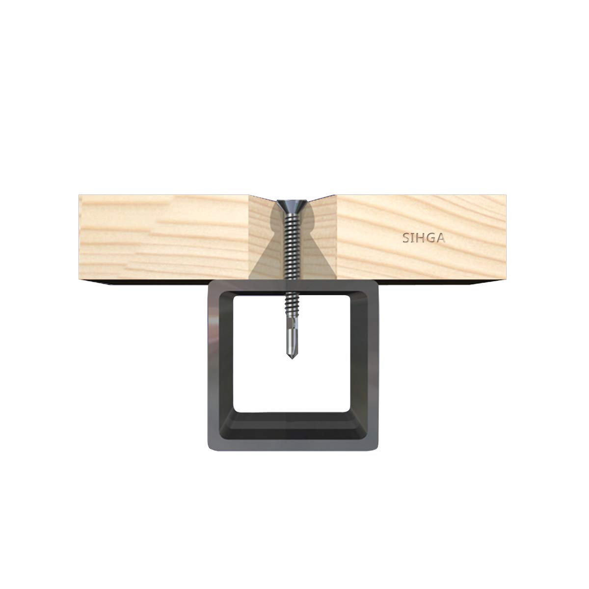 S-BohrFix SBF Bohrschraube - verschraubt Holz und Stahl (6,3 x 70 | 100 Stück)