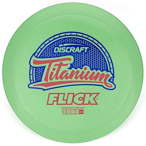 Discraft Titanium Flick Distance Driver Golf Disc [Colors May Vary] - 160-166g