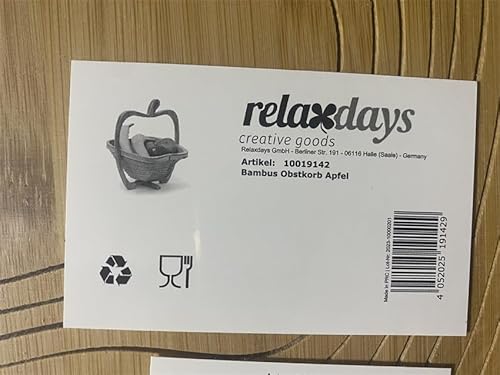 Relaxdays Foldable Apple-Shaped Basket: 30 x 27 x 22.5 cm Folding Bamboo Fruit Bowl Holder Basket And Cutting Board Wooden Fruit Bowl With An Apple-Design, Natural Brown - Cosy Home Interiors Relaxdays Foldable Apple-Shaped Basket: 30 x 27 x 22.5 cm Folding Bamboo Fruit Bowl Holder Basket And Cutting Board Wooden Fruit Bowl With An Apple-Design, Natural Brown - Image 10