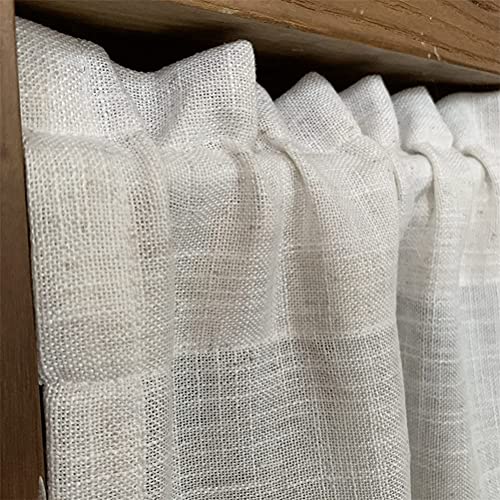 Demi-rideau de fenêtre beige de qualité supérieure avec finitions soignées 150x30
