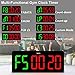 QINYUNE Gym Clock Timer for Tabata/FGB/EMOM,Interval Workout with Large LED Display,Digital Wall Clock with Seconds | Fitness Timer with Remote Control for Classroom Home Garage Office