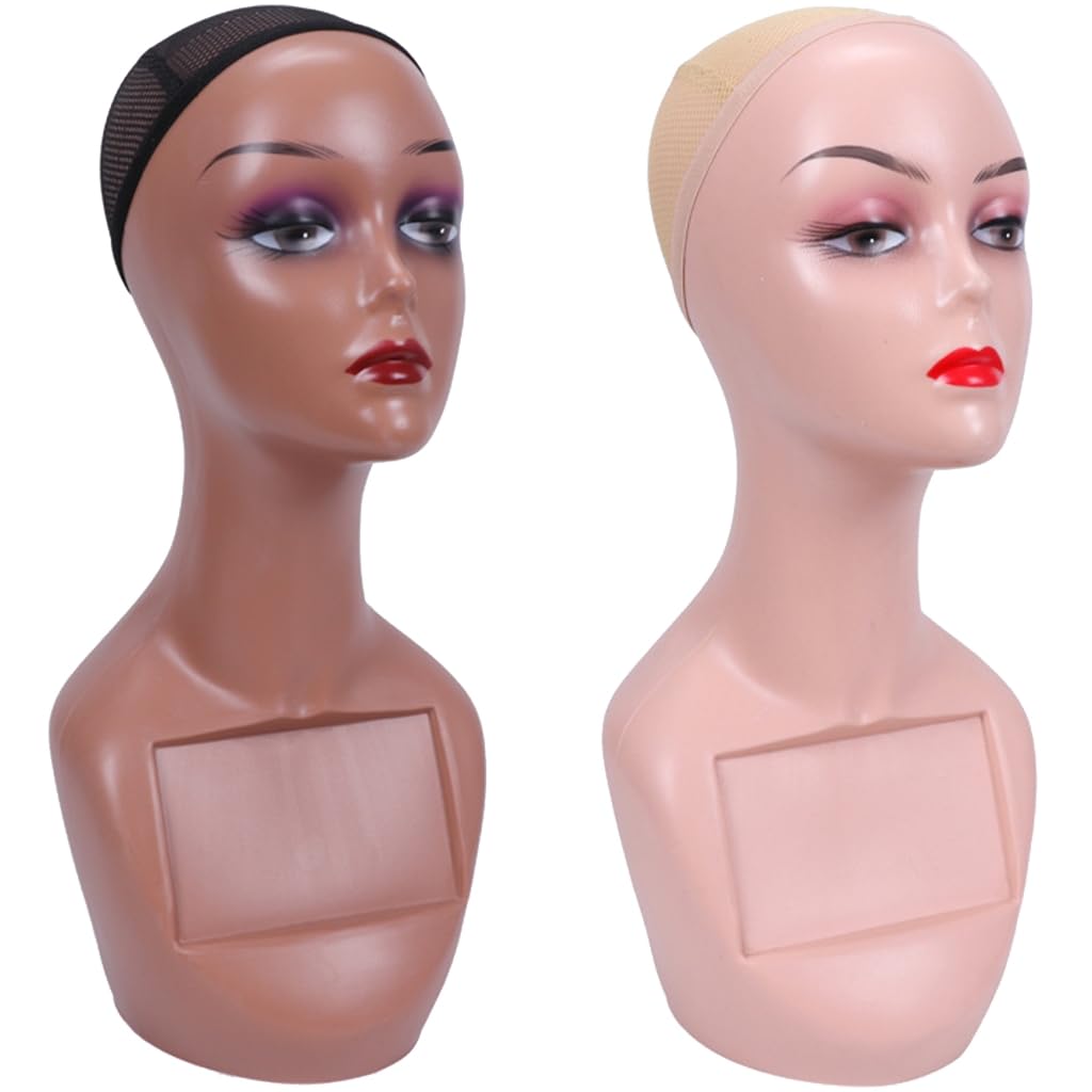 Reusable ABS Mannequin Head Wig Holder Model For Hairdressers Shock Resistant