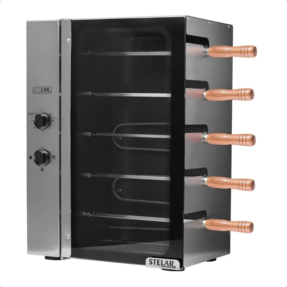 Stelar - Churrasqueira Elétrica 5 Espetos Giratórios 220V
