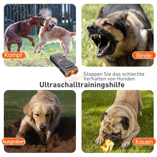 BarkGuard - Bark Guard Anti Barking Device for Dogs, Antibell für Hunde, 2024 Neues Hundebellen Abschreckungsgerät mit HD Display und LED Taschenlampe, Hundetrainings Geräte Verhaltenshilfen (1PC)