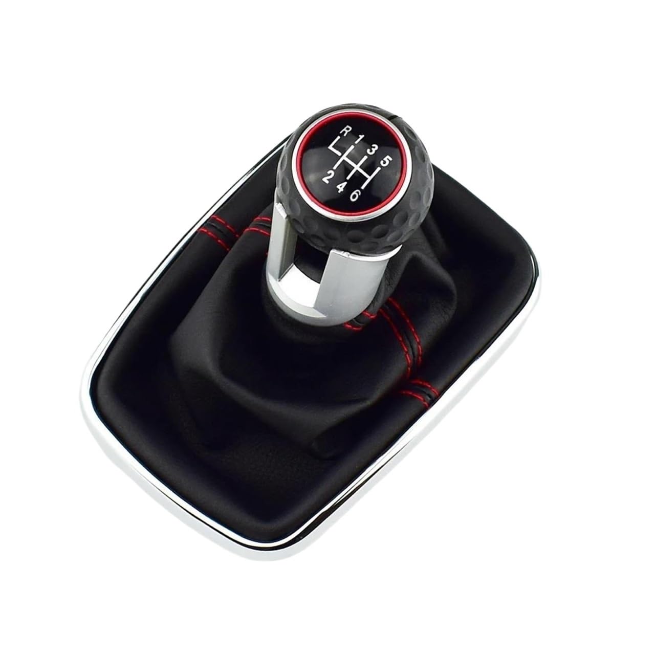 WLNWERDPKK Gear Shift Knob 1PCS for Golf for Bora for Jetta for GTI MK4 5/6 Speed 12mm Gear Shift Knob Lever Shifter Gaiter Boot Stick Knob(12MM 6 Speed)