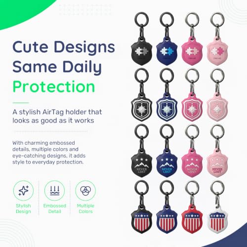 AirTag Holder Keychain, Waterproof AirTag Case with Swivel Key Ring by WhoseID - Used condition - Image 8
