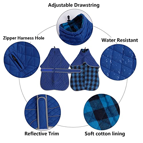 Morezi Greyhound Winter Coat, Whippet Coat with Padded Fleece Lining - Image 3