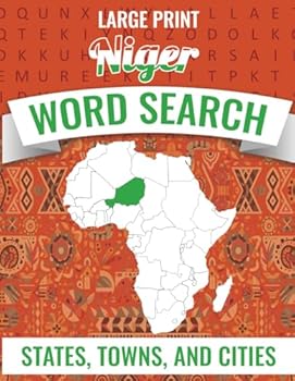 Paperback AFRICA WORD SEARCH PUZZLES BY COUNTRIES: NIGER - LARGE PRINT Book