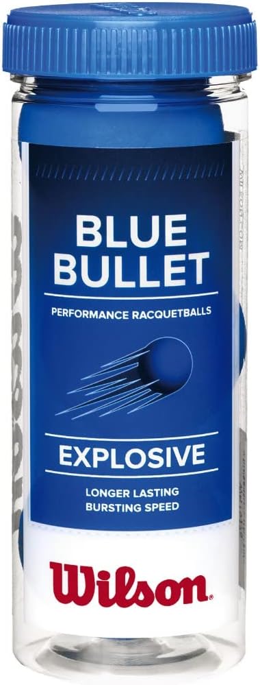 Wilson Blue Bullet Racket balls "3 Balls per Can"