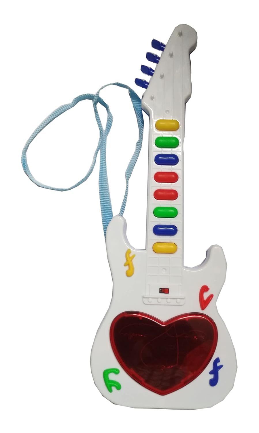 Musical Toy Guitar for Kids | Electronic Keyboard Guitar with 3D Flashing Lights & Music Sounds | Educational Musical Instrument Learning Toy Gift for Toddlers, Boys & Girls Age 3+-image-0