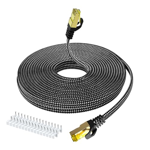 LANケーブル RJ45 グレー 11個セット Amazon.co.jp: BUSOHE LANケーブル7M Cat8フラット編みケーブル
