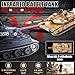 Supdex 1/16 RC Tank, Heng Long US M1A2 Abrams Army Toy with Smoke, Sound and Lights, Remote Control Tank That Shoots with Upgraded Metal Tracks, Idler and Sprocket Wheel, Steel Gearbox, Batteries*2