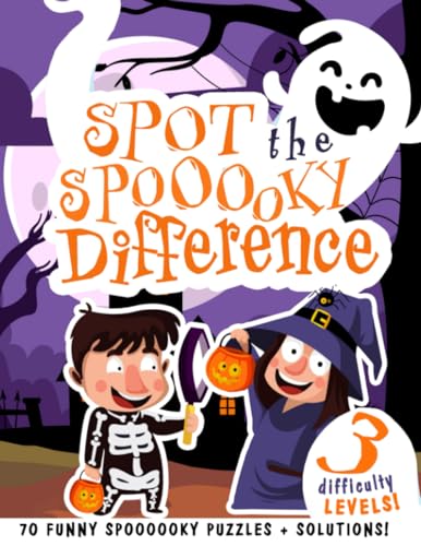 Spot the Spooooky Difference: Halloween Find the Difference Activity Book for Kids