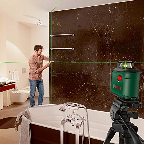Foto von Bosch Kreuzlinienlaser AdvancedLevel 360 mit Premium-Stativ (3 Laserlinien inkl. 360° zum Ausrichten im ganzen Raum)