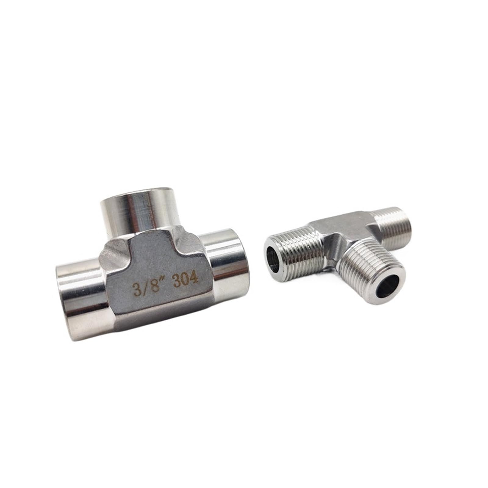 Trójnik do kucia matrycowego ze stali nierdzewnej 304 1/8 "1/4" 3/8 "1/2" złącze gwintowe męskie/żeńskie Złączki rur wodociągowych pod wysokim ciśnieniem(Male thread,1/8")