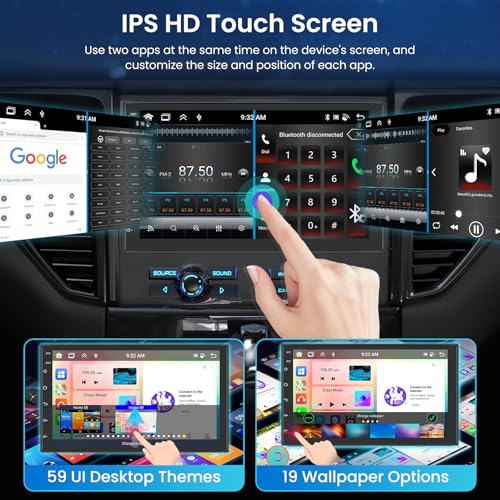 Hodozzy 8 Kärnor 6G+128G Android Bilradio med 7" Pekskärm