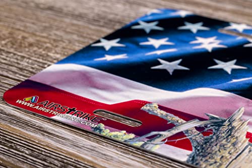 Eagle Flag License Plate, American Flag License Plate, Eagle Front License Plate Made In Usa By Airstrike License Plates (Made Of Metal)-6512 #TOP7