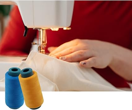 12 Color Sewing Machine Thread 40S/2 2500 Yard Per Overlock Cone Polyester Sewing Threads for Sewing Quilting Machines, DIY Sewing, Hand Embroidery, Serger