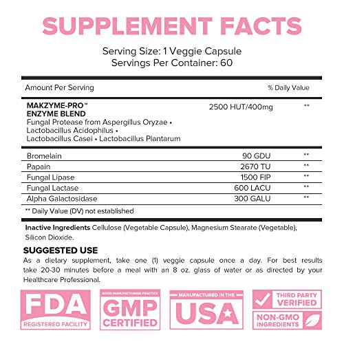 Lumen Naturals Digestive Enzymes Probiotics & Prebiotics - Powerful Enzymes For Healthy Digestion & Nutrient Absorption, Bloating Relief For Women & Men - Gut Health Supplement - 60 Vegetable Capsules #TOP4