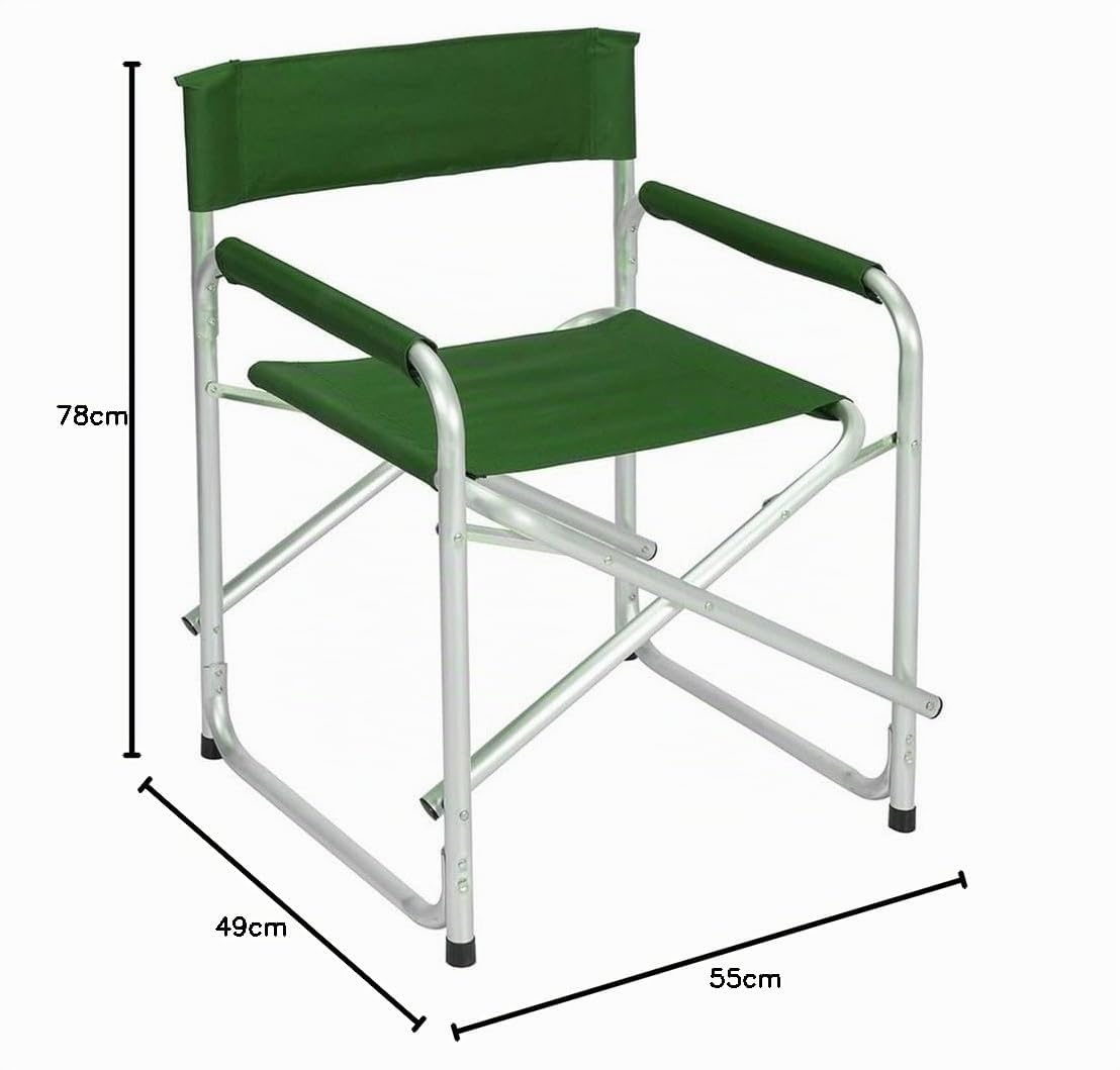 Silla de playa plegable para pesca con diseño director de aluminio y loneta