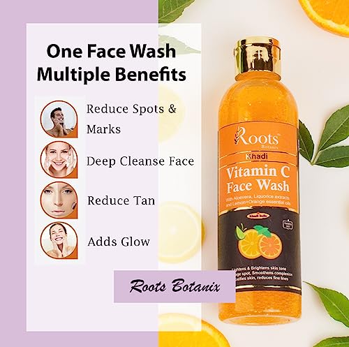 Image of Face Wash | Orange Vitamin C Face Wash | Face Wash For Glowing Skin | De-Tan Cleansing Face Wash | Brightening Face | Anti Pollution, Pimples | Liquid Soap (200ml) Pack-3