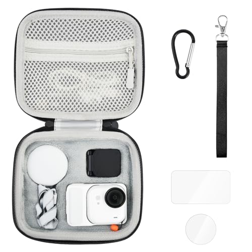 UTEBIT Etui na akcesoria Insta360 GO Ultra, torba do przechowywania, wodoszczelna, twarda obudowa do aparatu Insta 360 GO Ultra Action akcesoria
