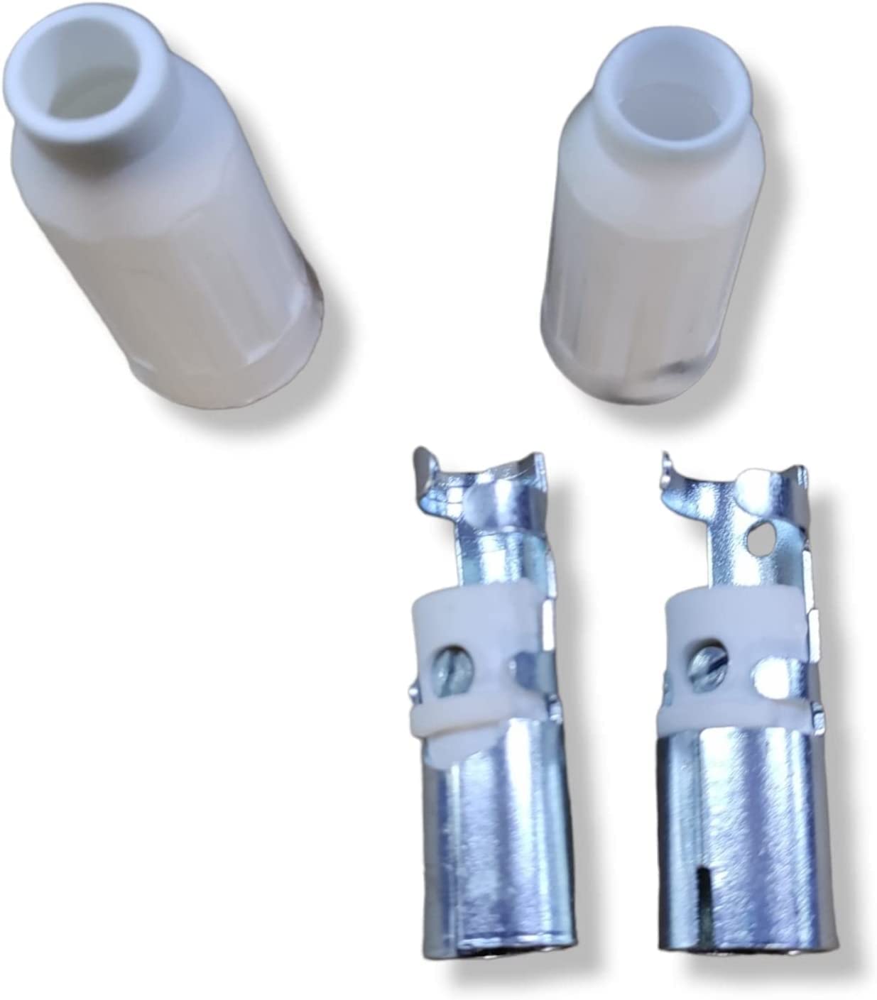 Kit Di 8 Connettori Coassiali Per Cavi TV E Antenna – 4 Maschi E 4 Femmine Dritti Per 5-7 Mm