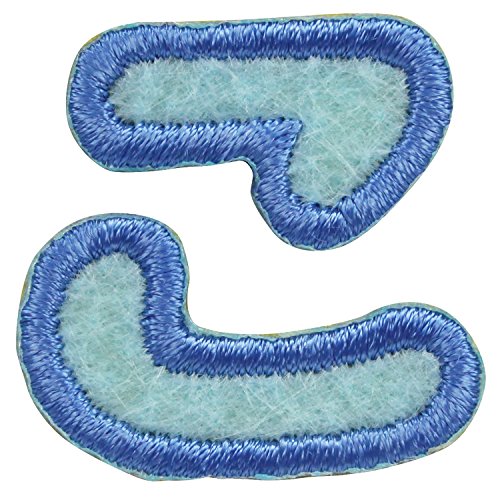 サンヒット ワッペン こ ブルー ABS3-10