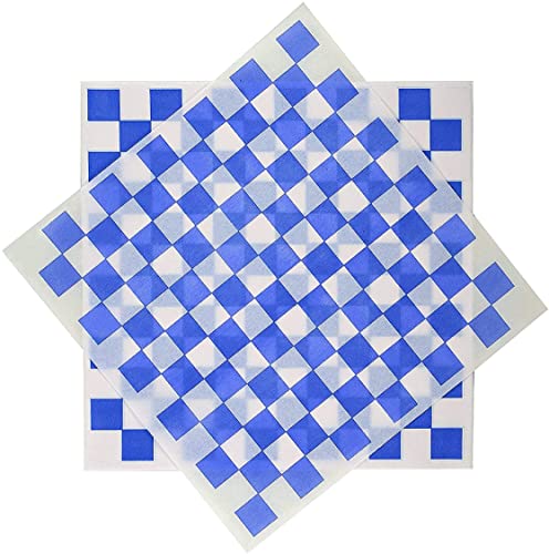 Variety Pack Check Sandwich Paper Wrap 12 X 12 Inch Deli Papers Food Basket Liners Wrapping Checkered Sheets; Made In Usa (Pack Of 100) #TOP2