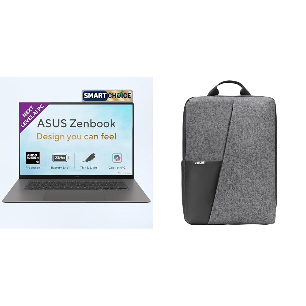 ASUS Zenbook S16 (2026),AMD Ryzen AI 9 465,AMD Radeon iGPU,32GB RAM, 1TB SSD,Touch Screen,OLED, 16" (40 cm),Windows 11,M365 Basic(1 Y)* Office 2024,Antrim Gray, 1.50 kg,Co-Pilot+ PC+ laptop bag-image-21