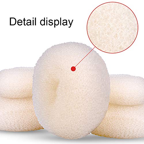 Foto von Donut Haarknoten-Set, Zingso 4 Stück Frauen Mädchen Haaraccessoires Ring-Stil Mesh Donut Haarknoten Shaper Maker Set mit 8 Stück Haargummibändern, 30 Stück Haarnadeln