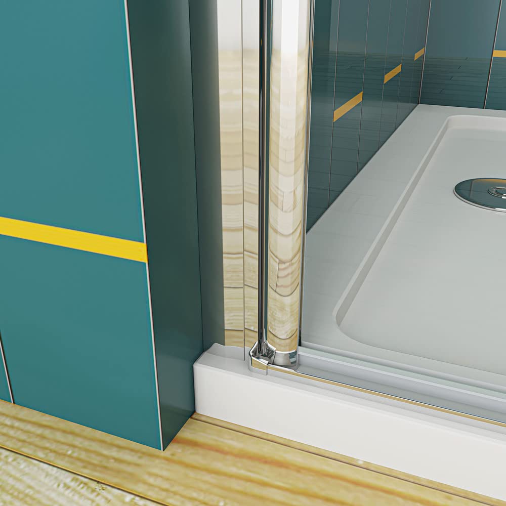 Aica Sanitär Duschabtrennung Duschkabine 90x90cm Duschtür 6mm Nano Glas H.185cm