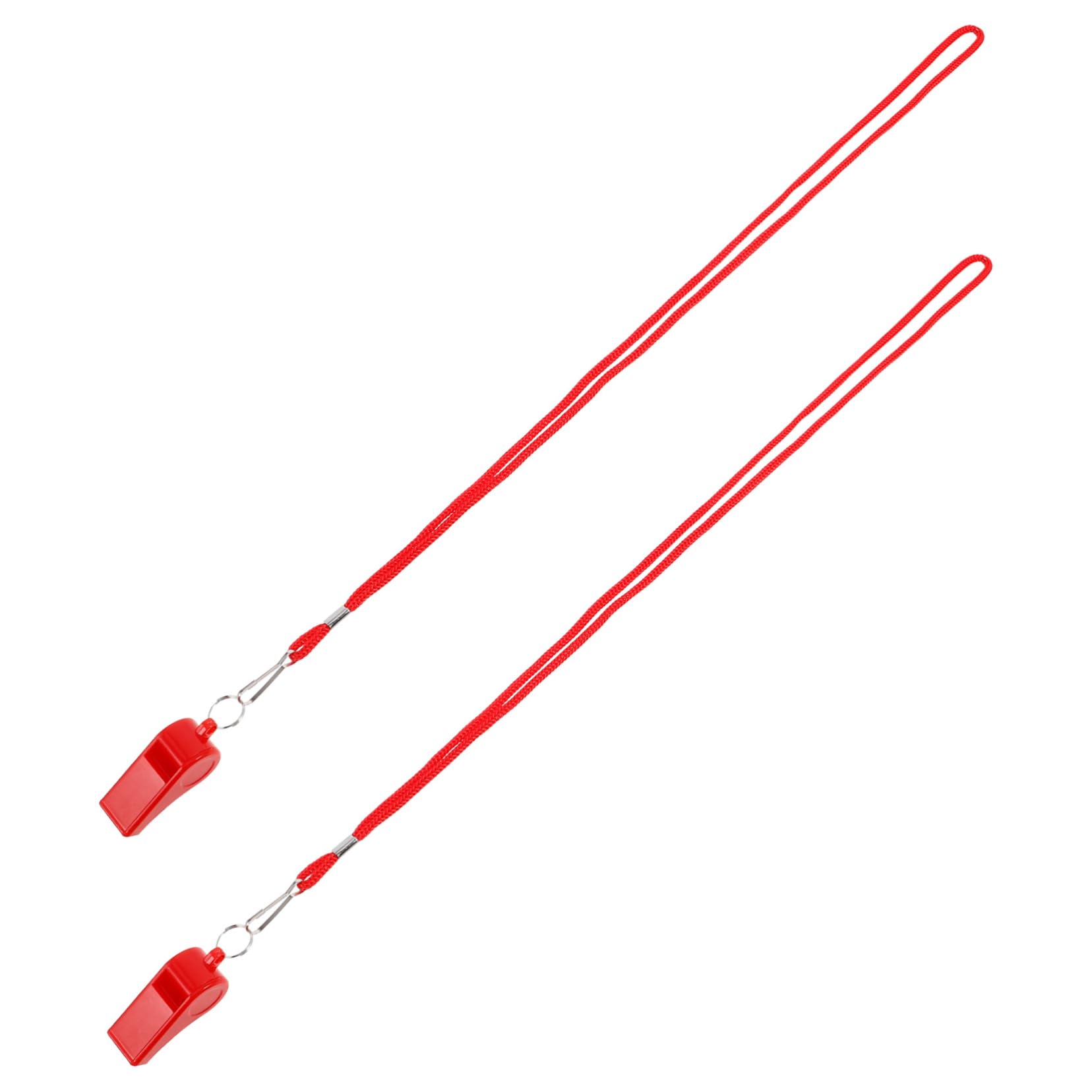 GALPADA Loud Plastic Whistle Set 2pcs Referee Whistles for Football Training Outdoor Adventures