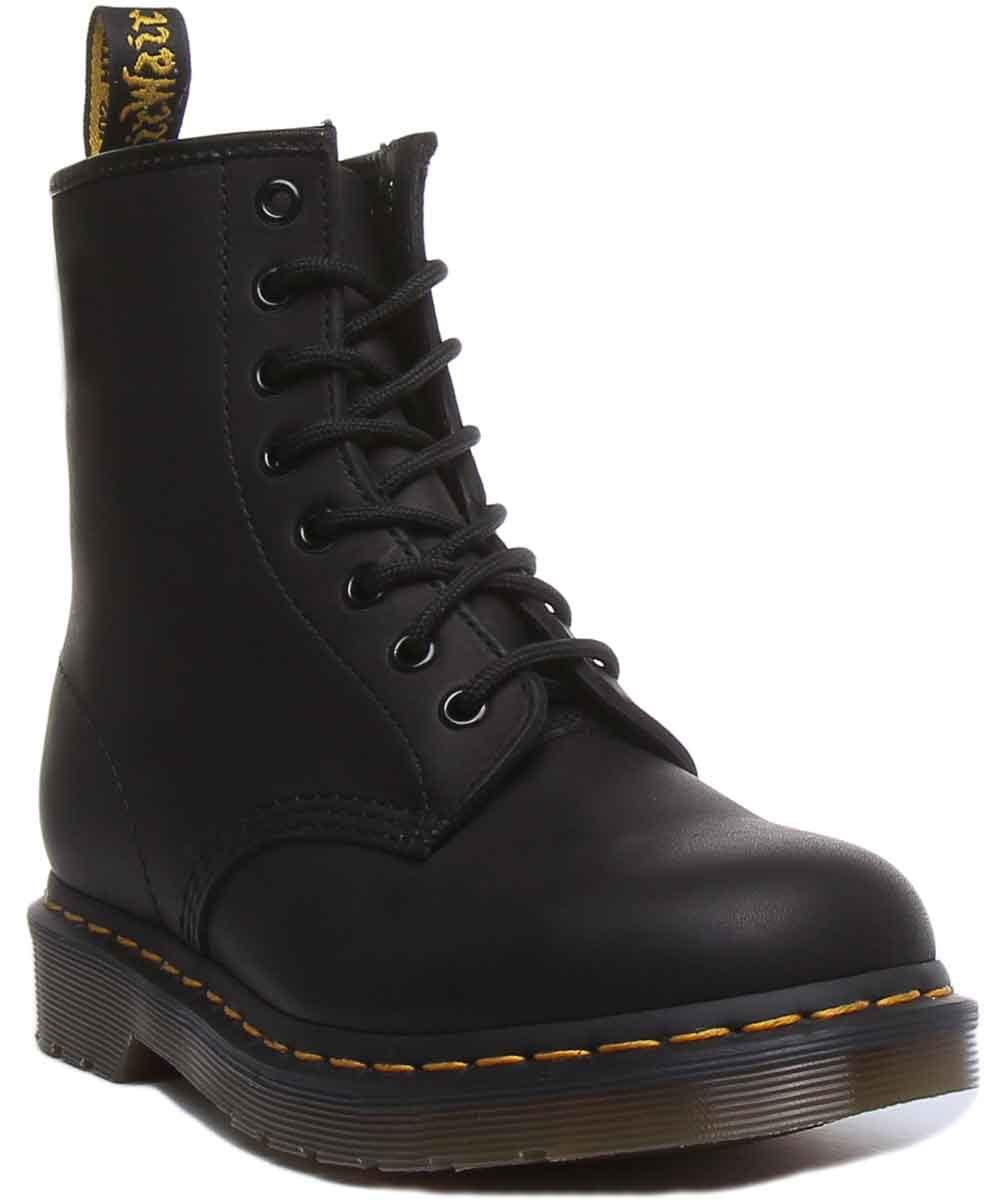 Dr Martens 1460, William Blake 8-Eye, Unisex Leather Lace Up Boots, Black, 6 UK (39 EU)