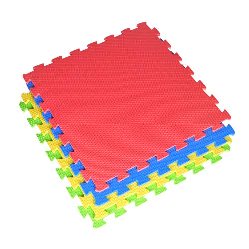 Image of eHomeKart Interlocking Play Mat - EVA Kid's Interlocking Play Mat - 10 mm Thickness - Each Tile 60 cm x 60 cm (20 TILES = 80 SQ FEET)