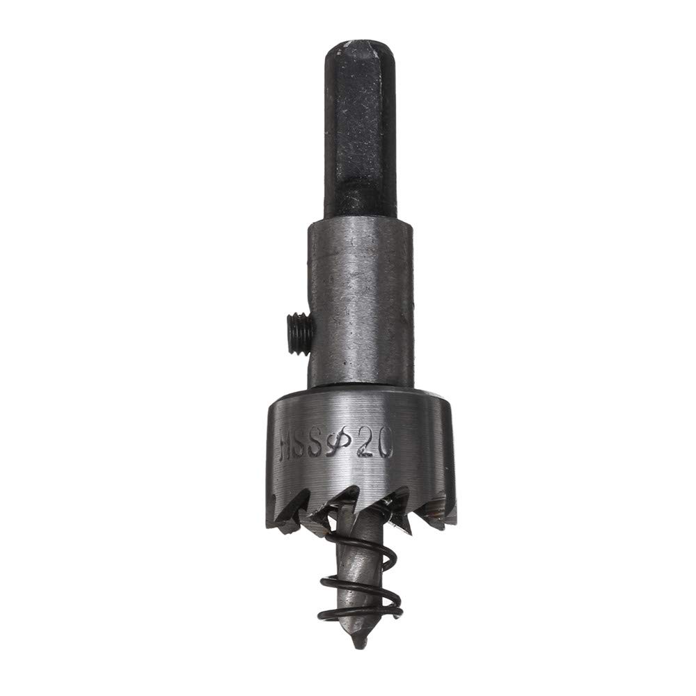 Juego de 5 brocas HSS 6542 para sierra perforadora HSS de 16/18,5/20/25/30 mm, con caja de plástico