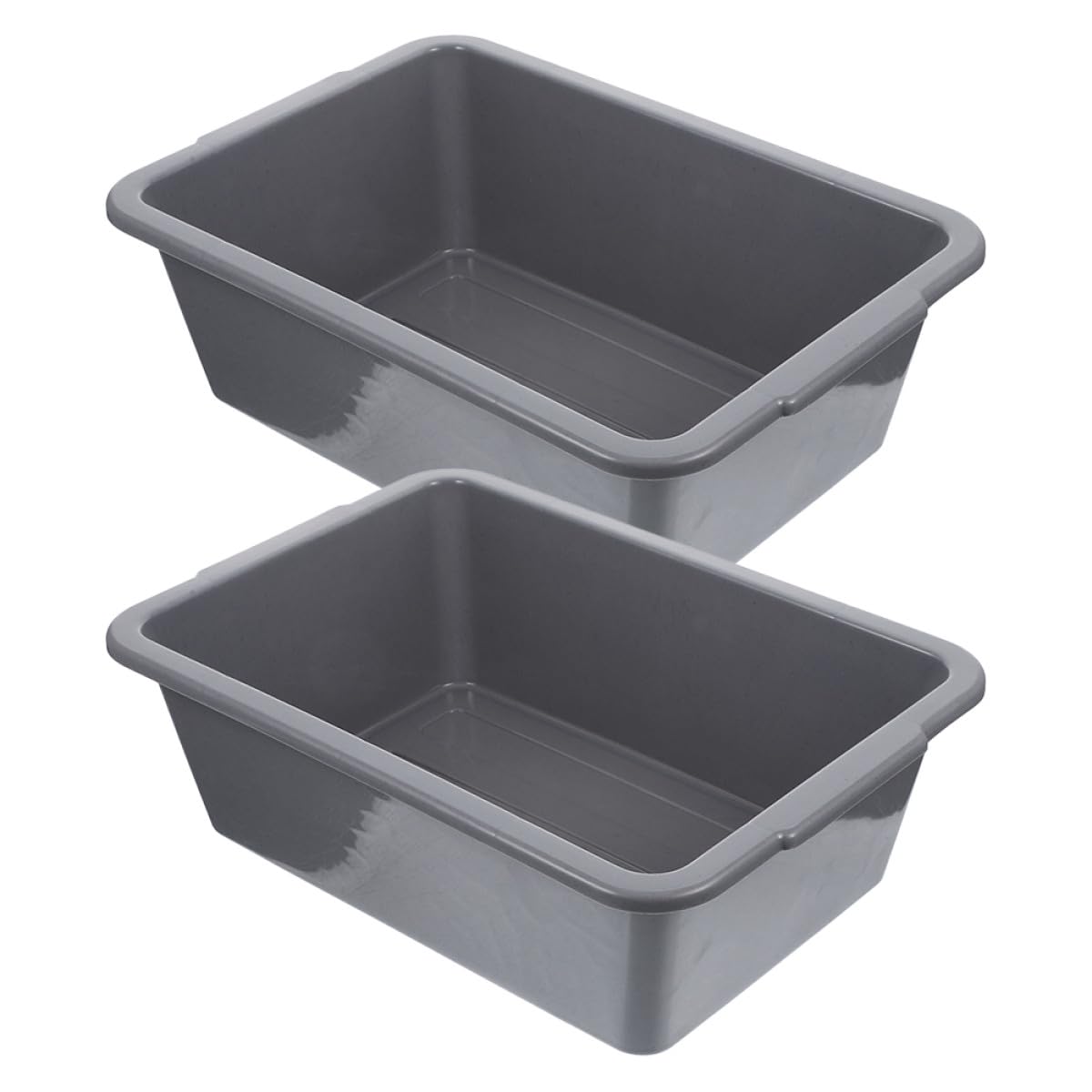 Healeved Contenitore Rettangolare in Plastica PP Ispessita 34X238X109 CM Set 2 Pezzi con Maniglia Vasca Multiuso per Lavaggio Stoviglie e Stoccaggio Alimenti Adatto per Ristoranti