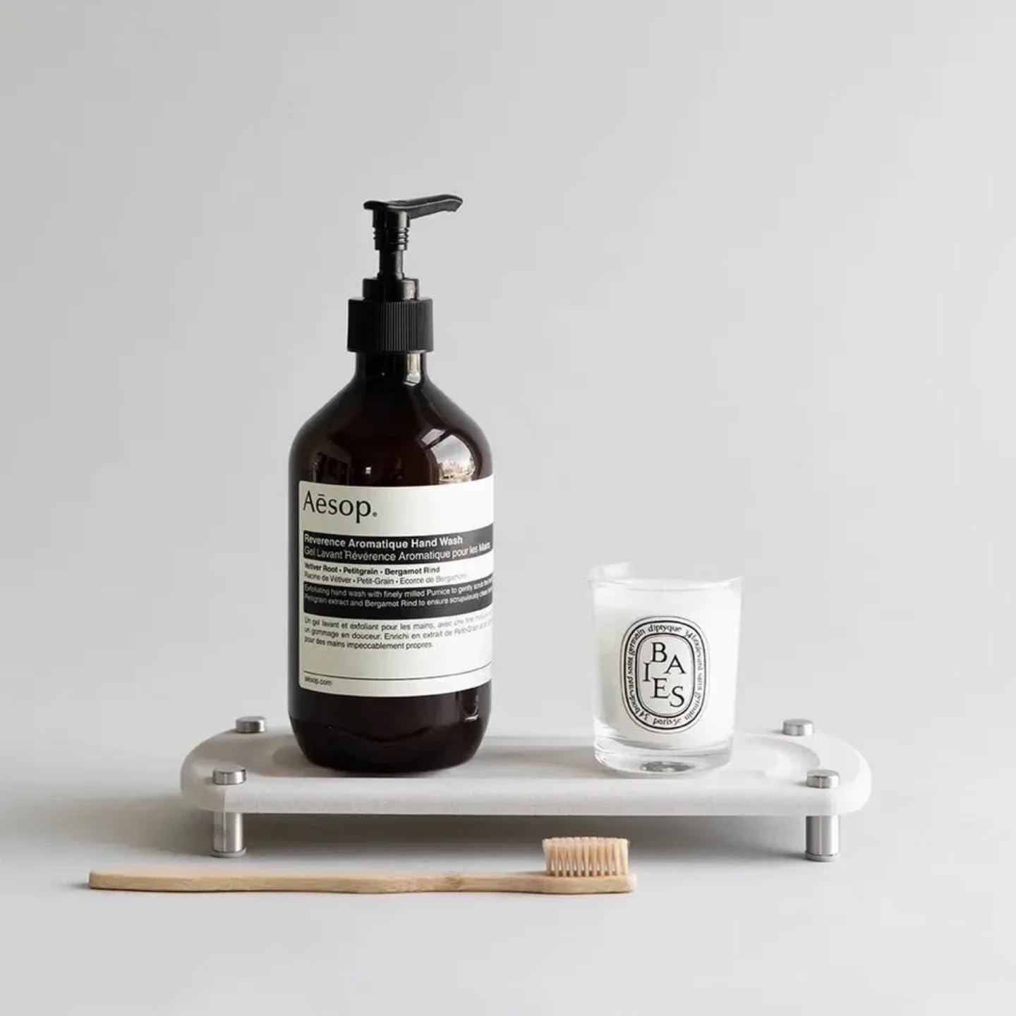 Instant Dry Sink Tray for Kitchens & Bathrooms - Quick Drying Water-Absorbing Stone Organizer - Soap Dish - Prevents Moisture Buildup for Soap Dispensers and Sponges - Gift for Mom - Kitchen Tools