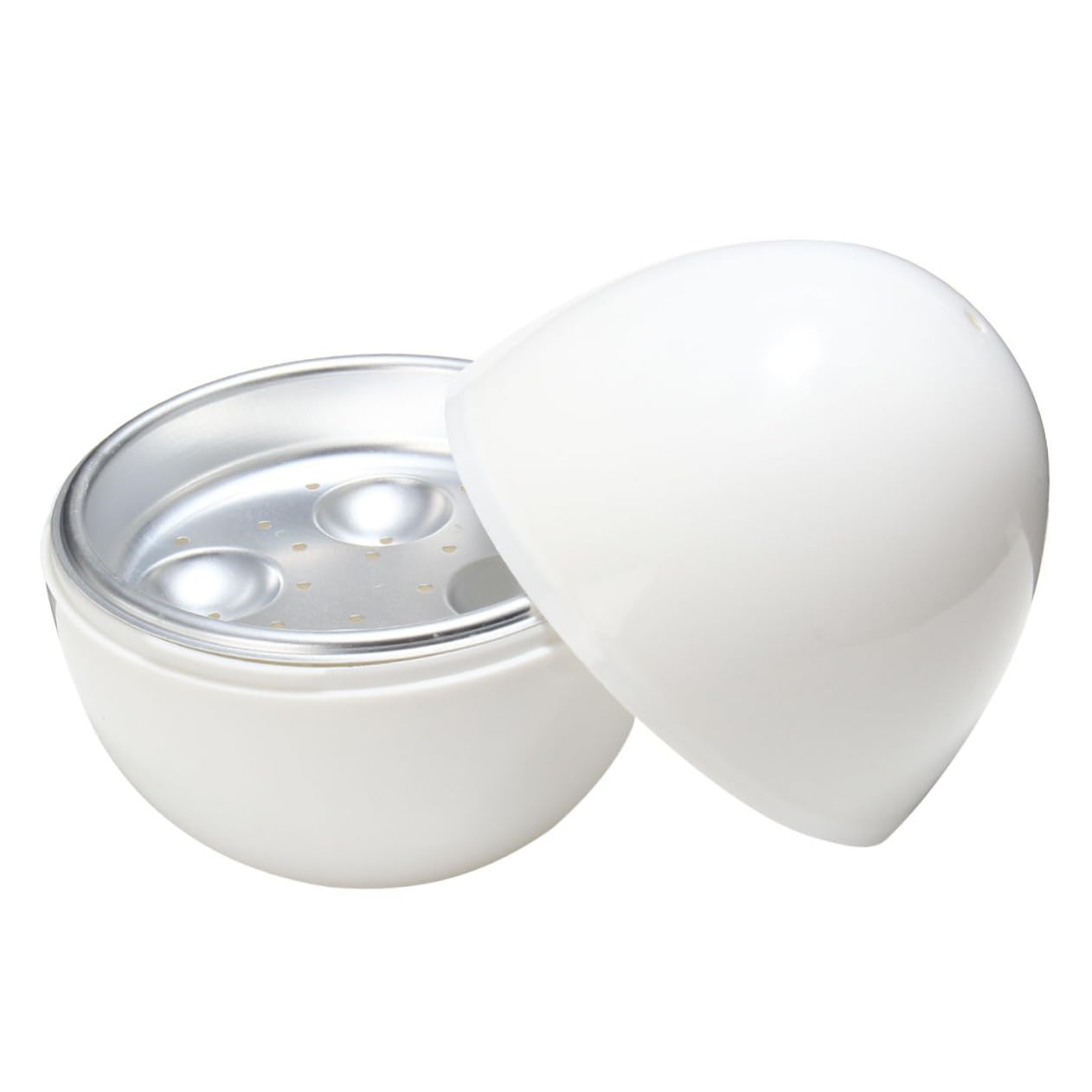 Cabilock Round Shape Microwave Egg Poacher Egg Cooker Plate Tray for Eggs for Boiling Poaching and Cooking Eggs at Home