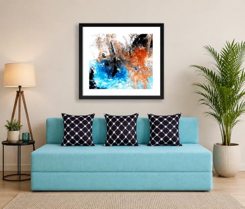 Image of Three Seater Sofa Cum Bed 5x6 Ft with Soft Foam Cushioning, Comfortable Foldable Sofa Bed for Living Room, Bedroom, Guest Room & Office(Sky Blue)