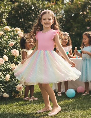 Image of PATPAT Girls Tulle Tutu Party Birthday Princess Formal Fancy Princess Dress