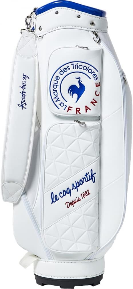 le coq sportif ゴルフバッグ ホワイト/レッド ルコックスポルティフ ゴルフ le coq sportif golf 【公式